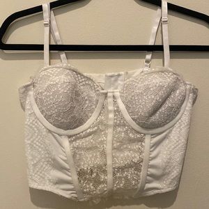 CIDER white corset top